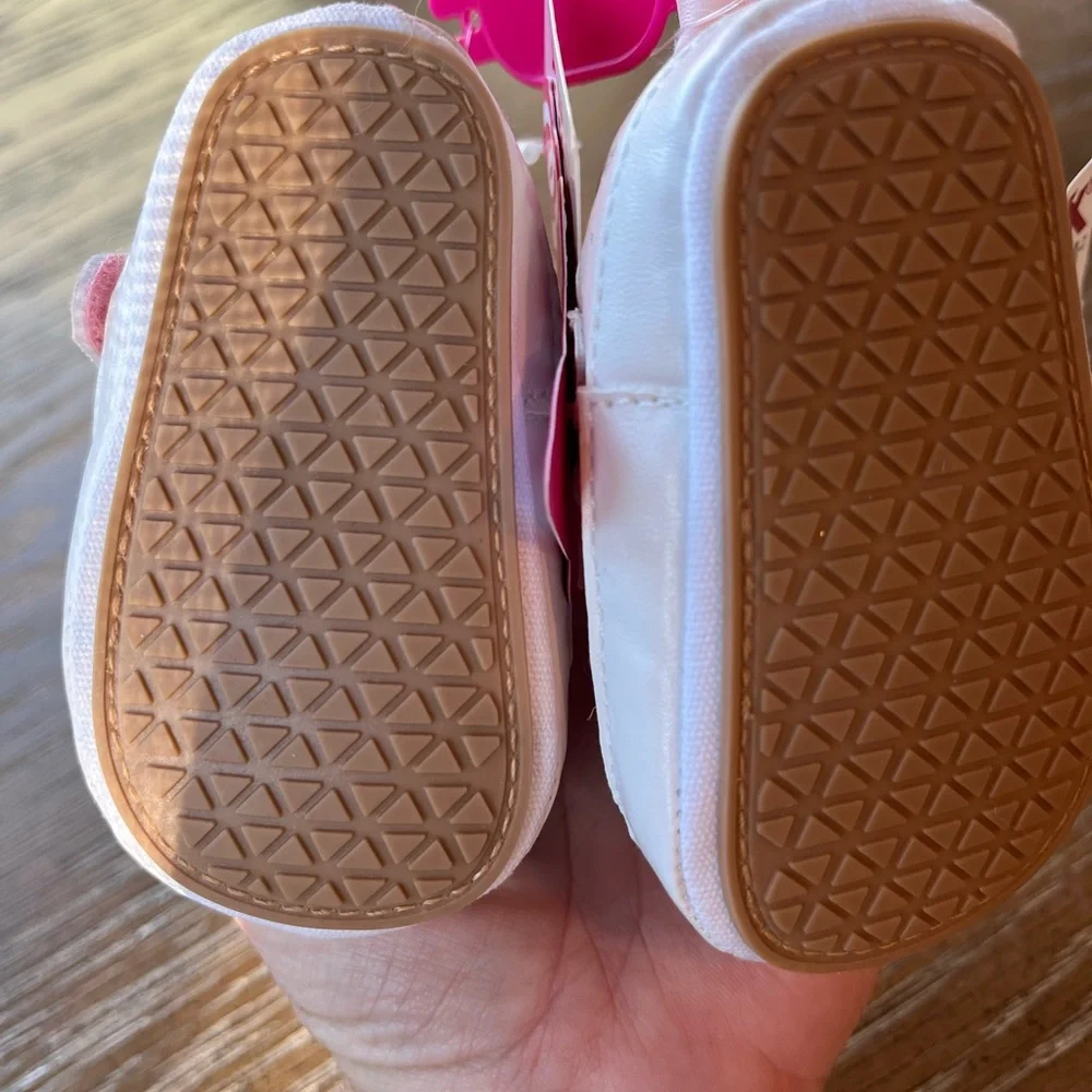 Barbie Heart-Patterned Pink Baby Shoes